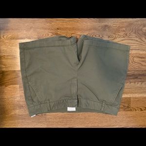 Army green shorts
